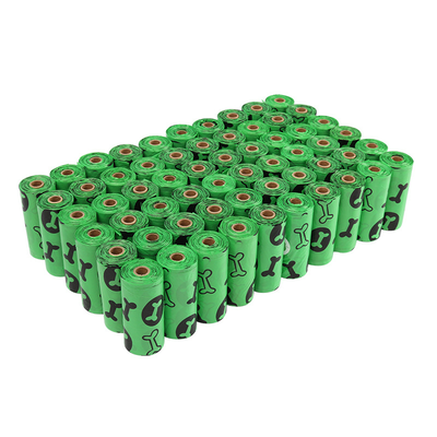1 roll of biodegradable poop bags (15pcs), Green, medium