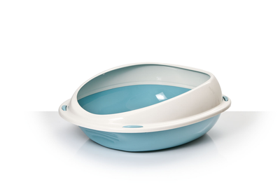 Innovative litter tray with high frame, Ligth Blue, medium
