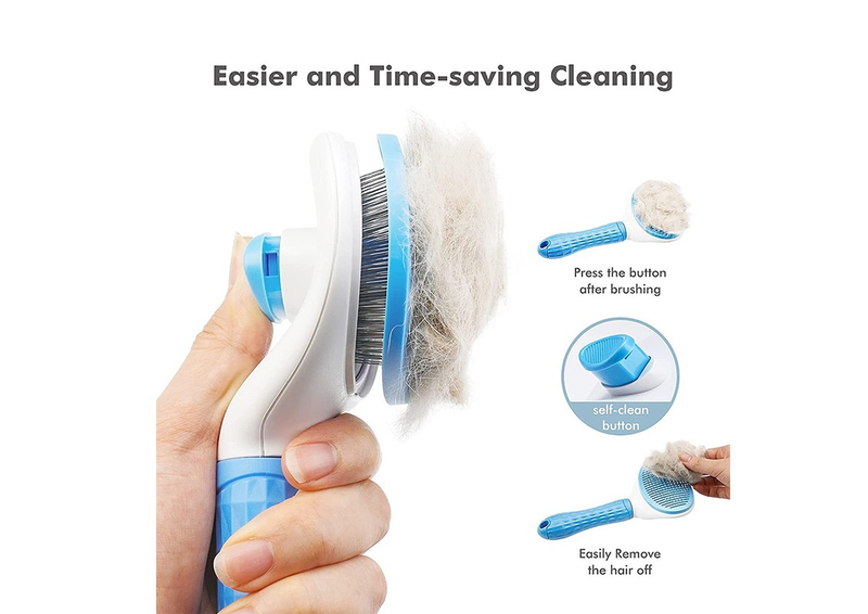 Self-cleaning hair brush-null