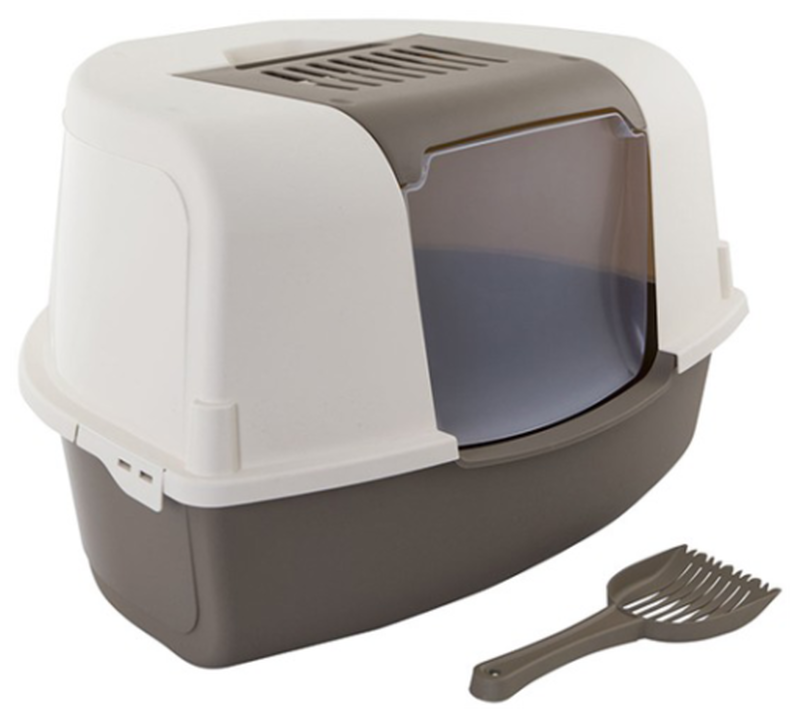 Product image: Leo corner cat litter pan grey-null