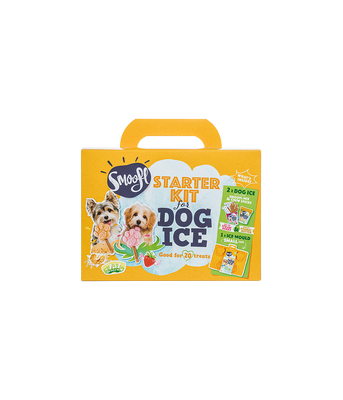 Smoofl small starter kit for dog ice strawberry and peanut butter size small, , medium