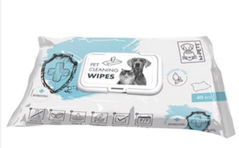 M-pets pet cleaning wipes xl 40pcs, , medium-null