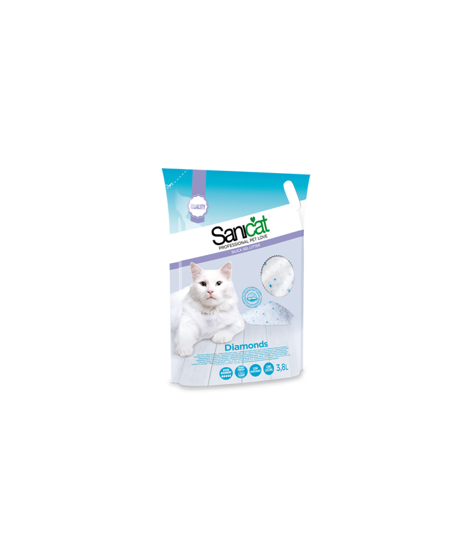 Sanicat diamonds fragrance free cat litter &lambda;&iota;&tau;&rho;&alpha; 15l-null