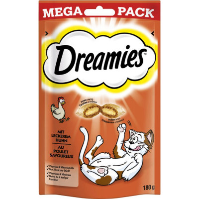 Dreamies cat treats chicken 180gr, , medium