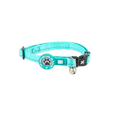 Max & molly cat collar with smart id tirquoise sand one size, , medium