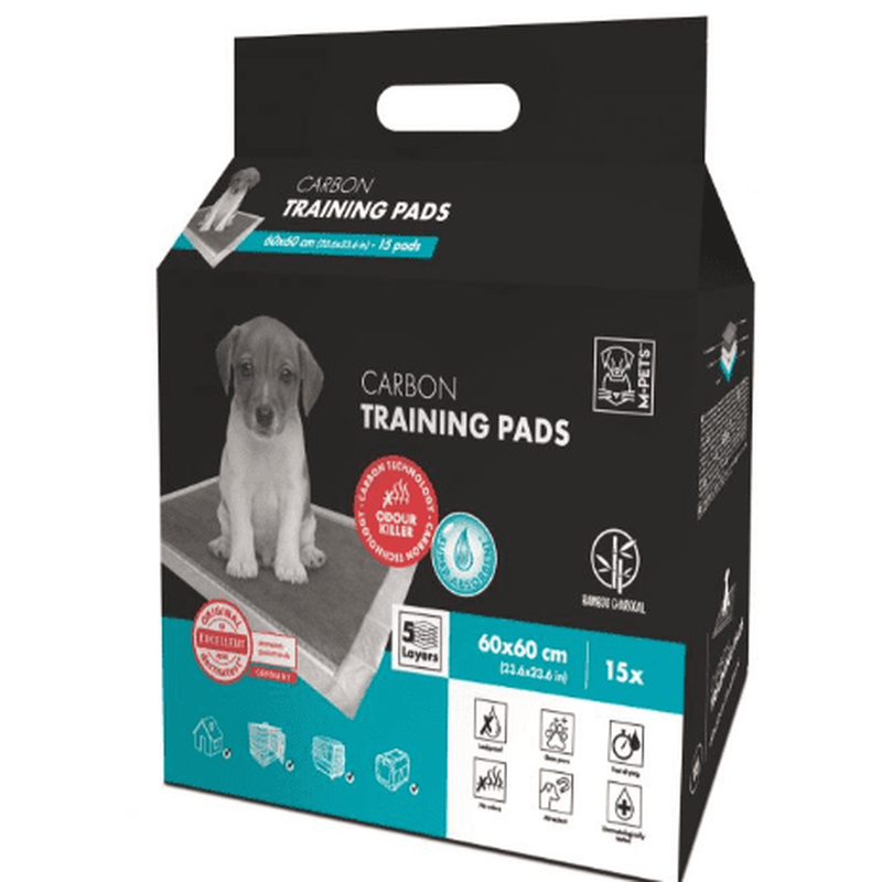 M-pets carbon training pads 60x60 15pcs, , medium-null