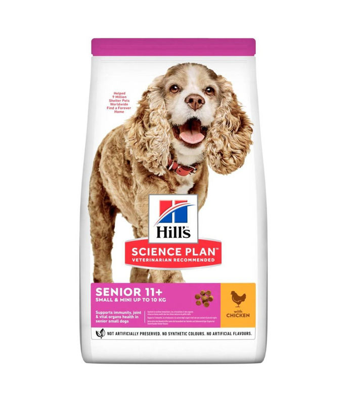 Hills science plan small & mini senior 11+ dog food with chicken &sigma;&upsilon;&sigma;&kappa;&epsilon;&upsilon;&alpha;&sigma;&iota;&alpha; 1.5kg-null