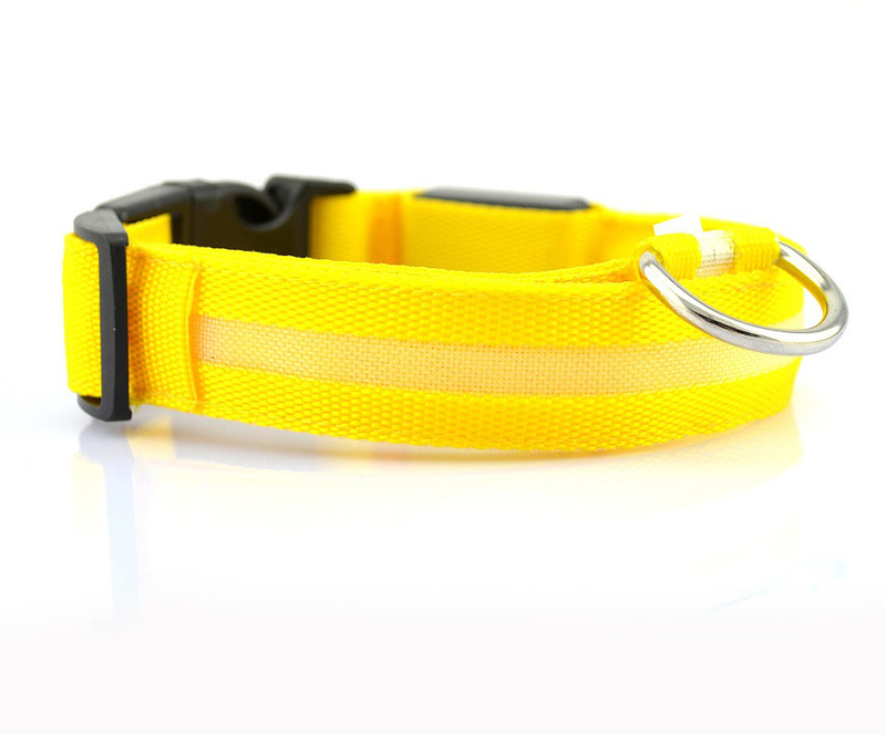 Led USB collar for pet-yellow-null