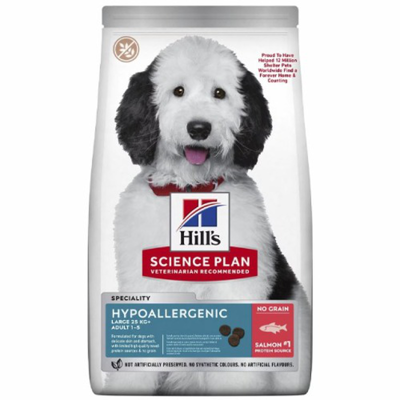 Hills science plan canine adult hypoallergenic large salmon, , medium-null