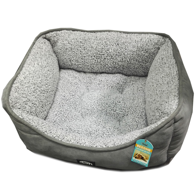 Shc pet bed suede 50x40x18cm grey, , medium-null