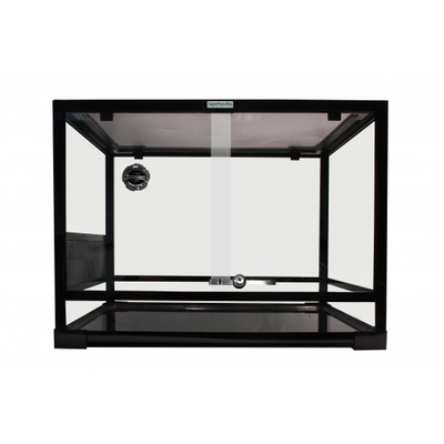 Terrarium glass flat packed 60x45x45cm/black, , medium