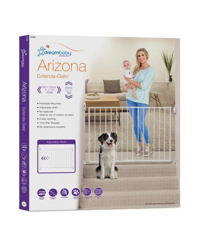 Dreambaby arizona gate white 68-112xh68cm, , medium-null