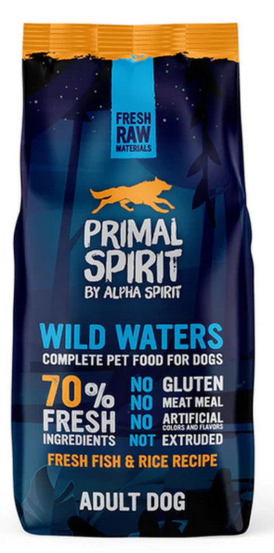 Primal spirit wild waters chicken with fish adult dry dog food-null