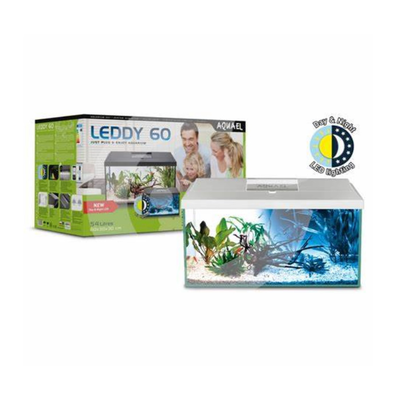 Aquael aquarium leddy 60 60x30x30cm/54l/white, , medium