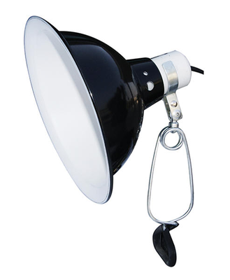 Dome clamp lamp fixture 21cm/150w/black, , medium