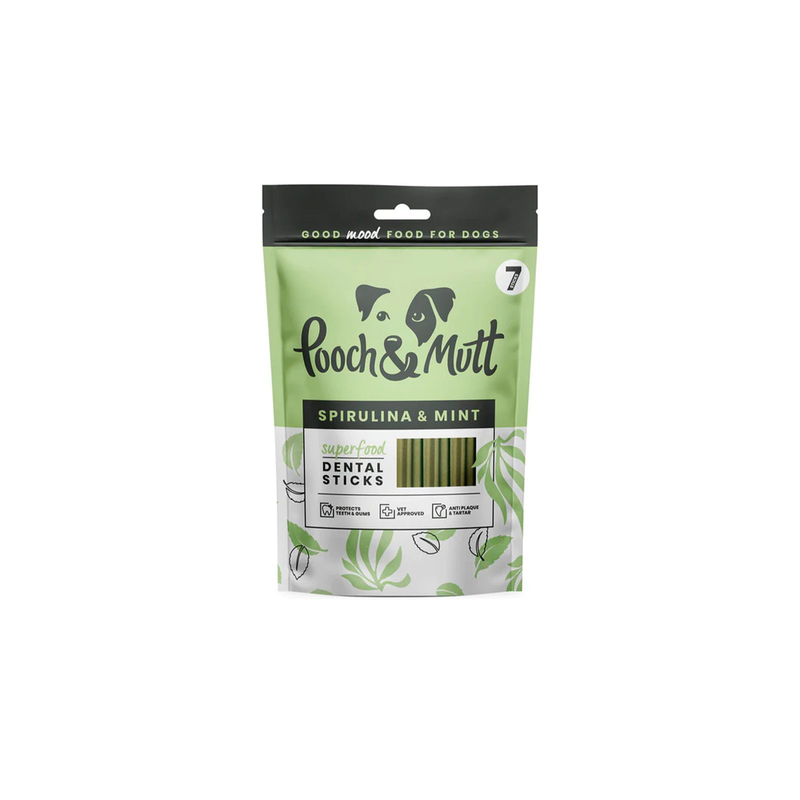 Pooch  mutt dental chew sticks superfood 251gr-null