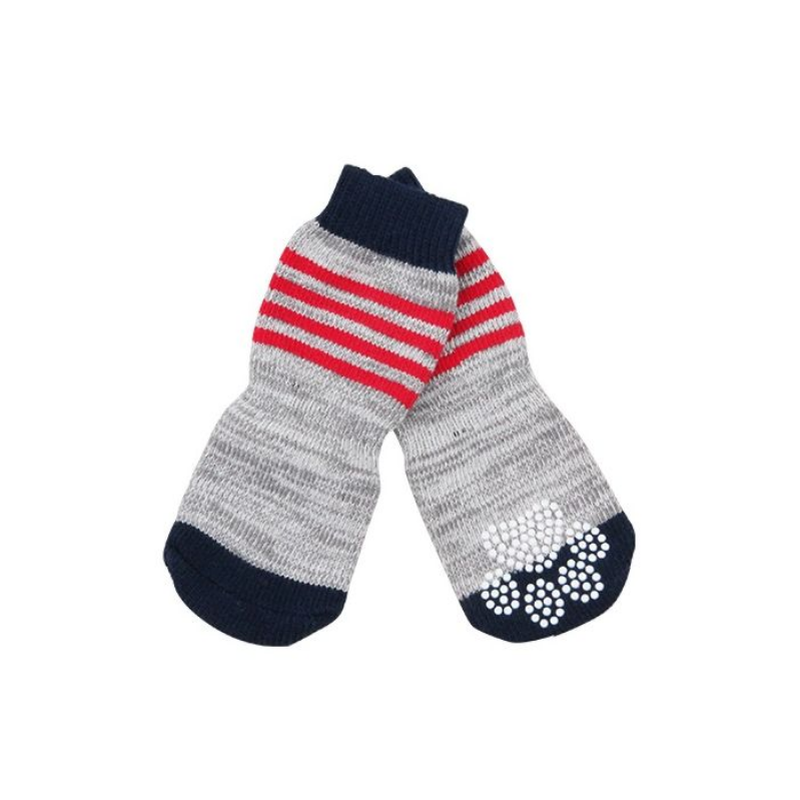 Pawise anti slip socks stripes 4pcs-null