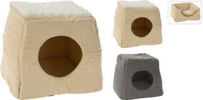 Cat nest foldable 40x40x35cm 2assorted colors, , medium