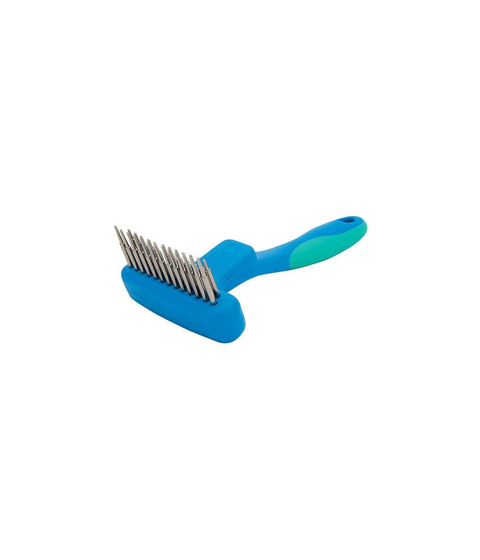 Vivog rake comb 25 teeth &chi;&rho;&omega;&mu;&alpha; blue/green-null