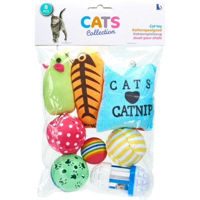 Cat toy set 8pcs, , medium