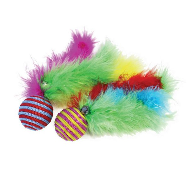 Carnival ball cat toy 4x20cm/2pcs, , medium-null