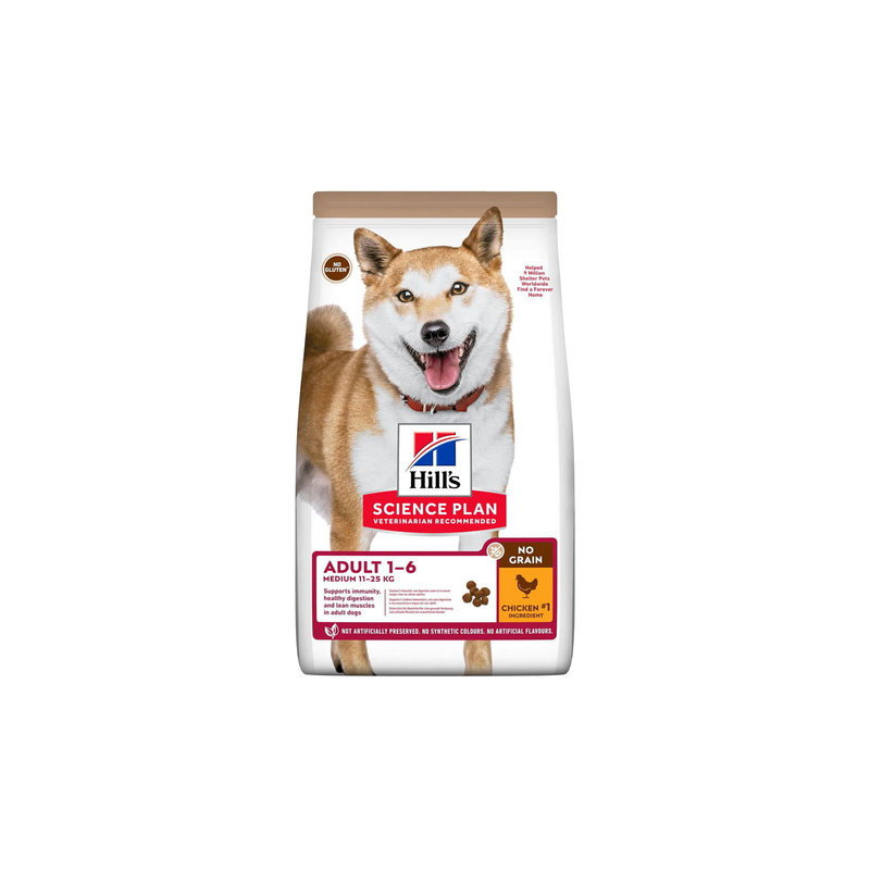 Hills sp adult medium grain free chicken-null