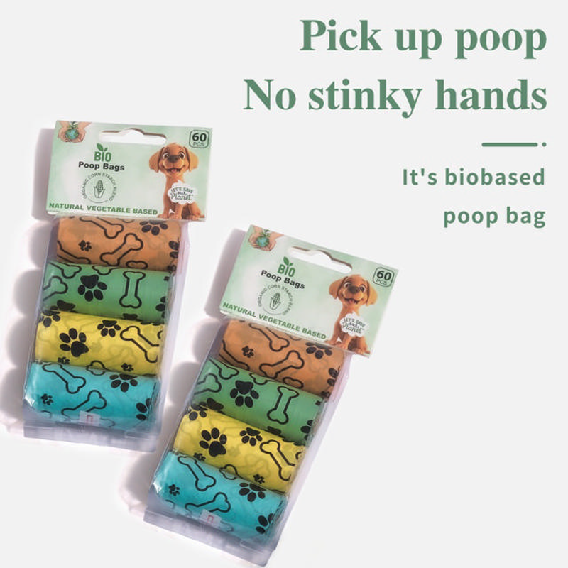 Organig doggy bags 60pcs - assorted colors, , medium-null