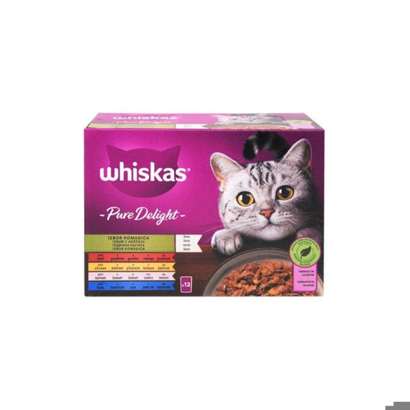 Whiskas &sigma;&alpha;&kappa;&omicron;&upsilon;&lambda;&alpha;&kappa;&iota; pure delight &mu;&epsilon; &gamma;&epsilon;&upsilon;&sigma;&eta; &delta;&iota;&alpha;&phi;&omicron;&rho;&alpha; &psi;&alpha;&rho;&iota;&kappa;&alpha; &kappa;&alpha;&iota; &kappa;&rho;&epsilon;&alpha;&tau;&iota;&kappa;&alpha; 12x85gr-null
