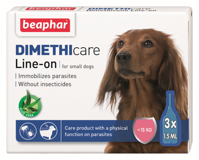 Beaphar flea&tick dimethicare s dog x3, , medium