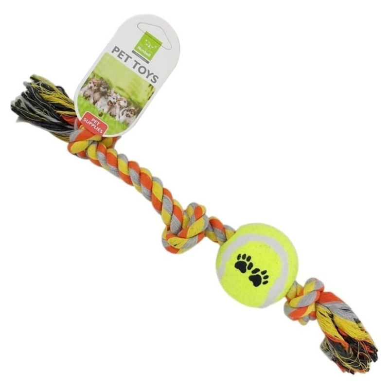 Μπάλα με σχοινί για σκύλους nunbell pet, , medium-null