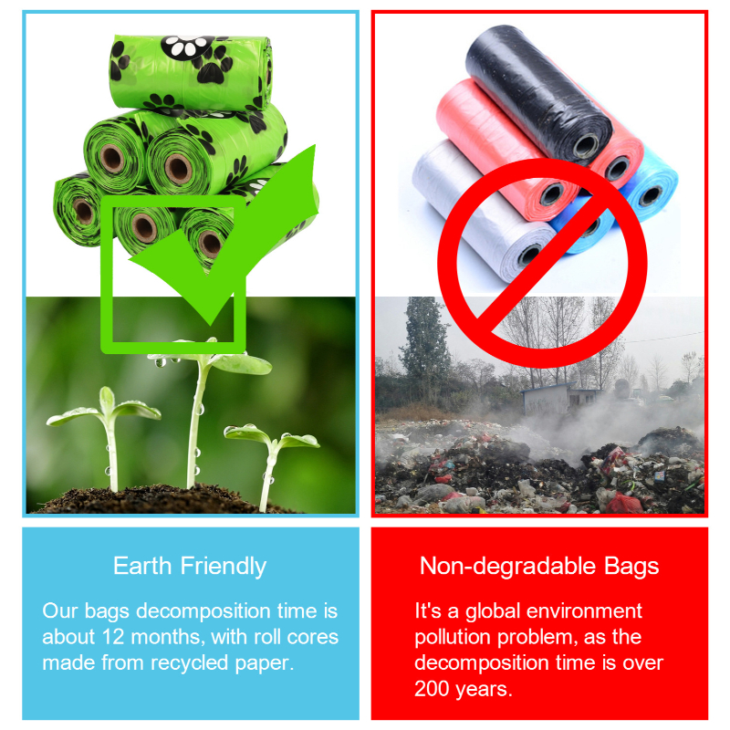 Product image: Ideaplus holder with 2 rolls of biodegradable bags 30pcs - green-null