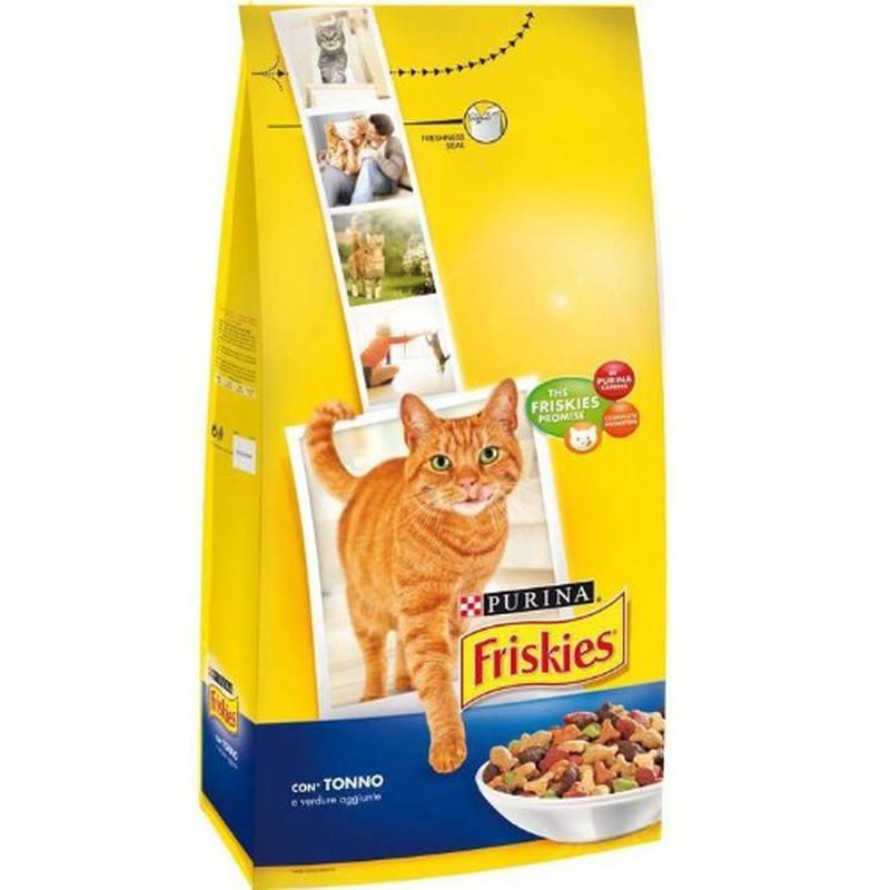 Friskies cat food with tuna and additional vegetables-null