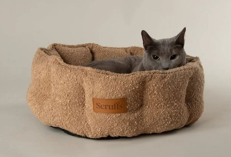 Product image: Scruffs - boucle desert brown cat bed-null