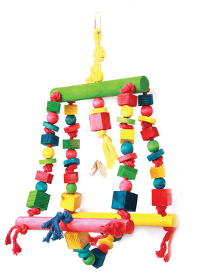 Parrot toy double swing 25x44cm, , medium
