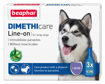 Beaphar flea&tick dimethicare l dog x3, , medium