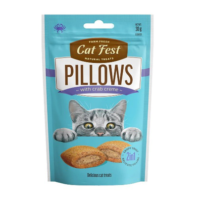 Cat fest pillows with crab cream cat treats, 30g, , medium