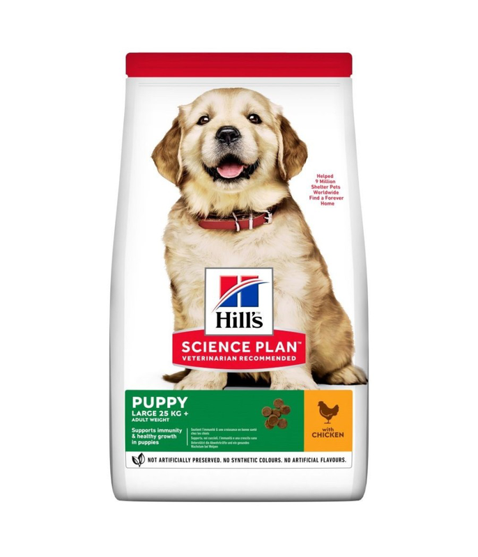 Hills science plan large breed puppy food with chicken &sigma;&upsilon;&sigma;&kappa;&epsilon;&upsilon;&alpha;&sigma;&iota;&alpha; 12+2.5kg free-null