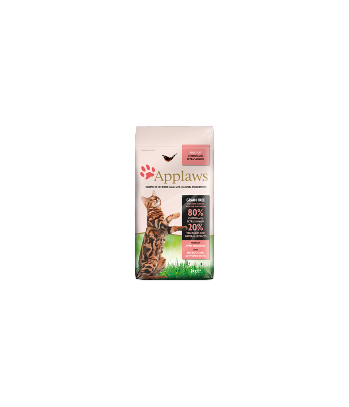 Dry cat food adult chicken & salmon-null