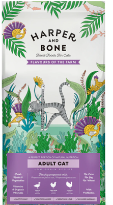 Harper & bone flavours of the farm adult cat dry food, , medium