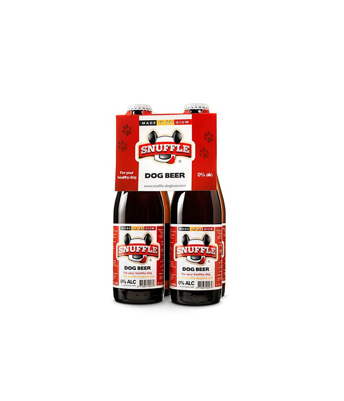 Snuffle dog beer 4 pack bottle chicken & beef flavor &lambda;&iota;&tau;&rho;&alpha; 4x250ml-null