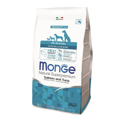 Monge speciality line dog hypoallergenic salmon & tuna, , medium