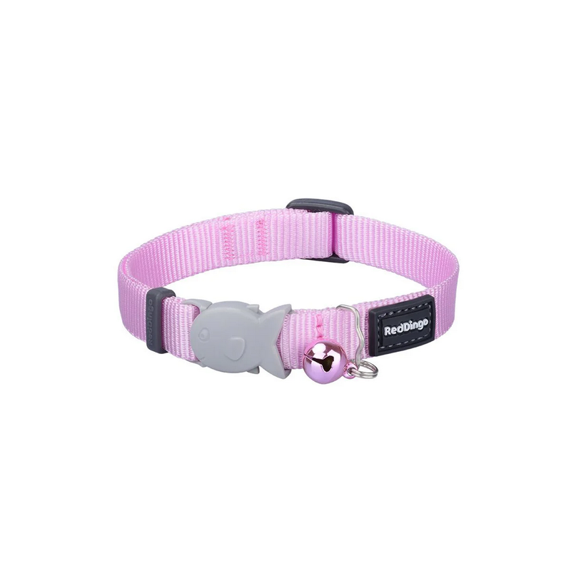 Red dingo pastel pink cat collar, , medium-null
