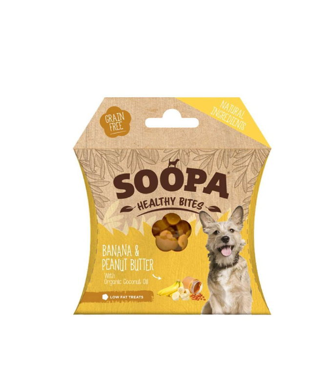 Soopa dog snack healthy bites banana and peanut butter &sigma;&upsilon;&sigma;&kappa;&epsilon;&upsilon;&alpha;&sigma;&iota;&alpha; 50g-null
