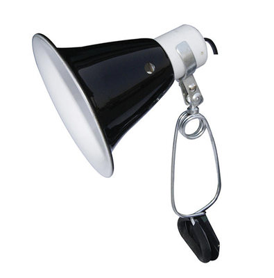 Dome clamp lamp fixture 14cm/60w/black, , medium