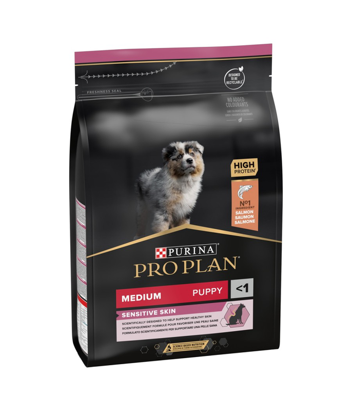 Pro plan dog medium puppy sensitive skin salmon 12kg-null