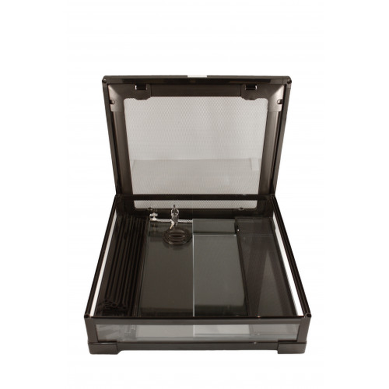 Product image: Terrarium glass flat packed 45x45x45cm/black, , medium-null