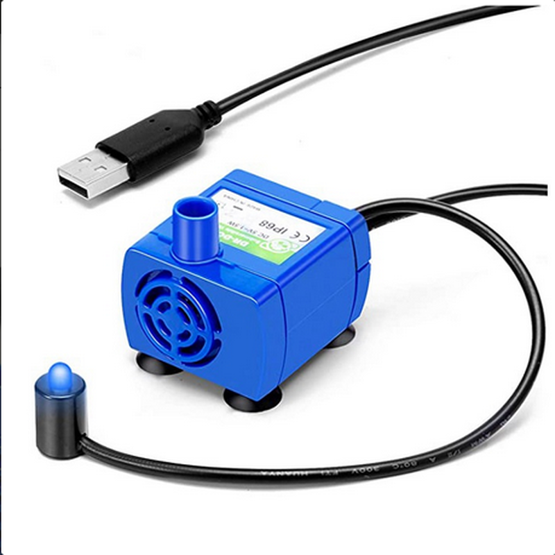 Pet interest water pump with led light for water fountain - 100gr-null