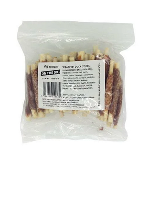 Product image: Pet interest on the go wrapped sticks with duck - 55gr-null
