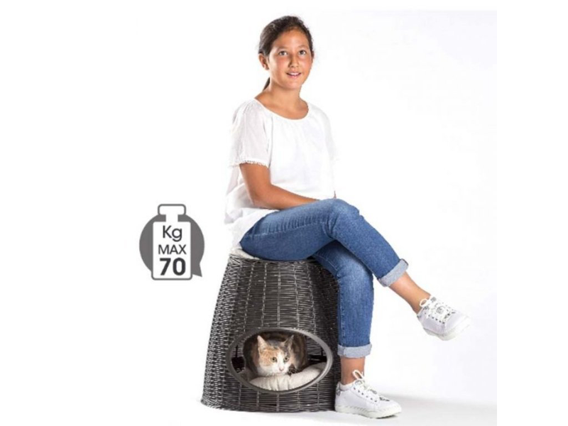 &Delta;&iota;&pi;&lambda;ό &kappa;&rho;&epsilon;&beta;&alpha;&tau;ά&kappa;&iota; &gamma;ά&tau;&alpha;&sigmaf;-&sigma;&kappa;&alpha;&mu;&pi;ό 52x50x55cm rattan + 2 &mu;&alpha;&xi;&iota;&lambda;ά&rho;&iota;&alpha; pasha &alpha;&nu;&theta;&rho;&alpha;&kappa;ί &ndash; bama italy, , medium-null