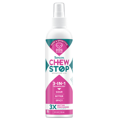Tropiclean chew stop dog and home spray - 236gr, , medium